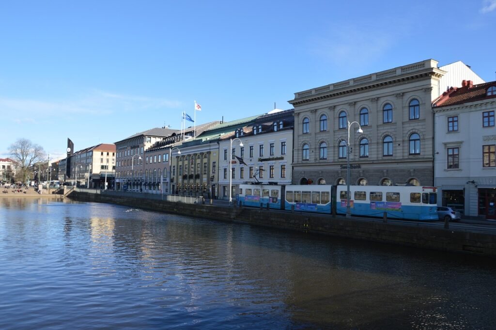 gothenburg, sweden, building, walk, city, architecture, travel, landscape, sky, passage, apartment house, nature, saltwater