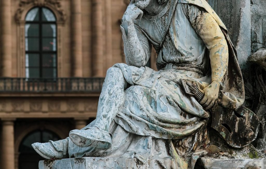 frankonia fountain, walther von der vogelweide, würzburg, residence, historical, worth seeing, world heritage, figure, landmark